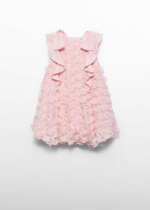 ABEL & LULA Šaty s kvetmi a volánmi ružové Girl flower bambula dress peony 5042 – Obrázok 2