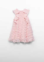 ABEL & LULA Šaty s kvetmi a volánmi ružové Girl flower bambula dress peony 5042 – Obrázok 3