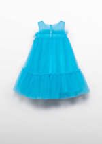 ABEL & LULA Volánové tylové šaty modré Girl voluminous tulle dress turquoise 5051 – Obrázok 3