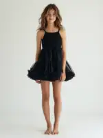DOLLY Petti dress black Šaty s tutu sukňou čierne – Obrázok 3