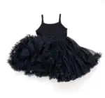 DOLLY Petti dress black Šaty s tutu sukňou čierne | Welcomebaby.sk