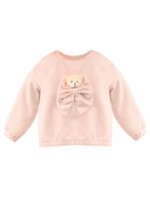 JAMIKS Teplákový set ELISE s macíkom ružový Tracksuit apricot JZI223 | Welcomebaby.sk