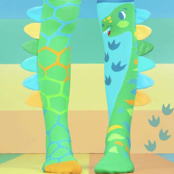Podkolienky Dinosaurus Socks MMD01G Madmia od 6 rokov do 99 | Welcomebaby.sk