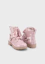MAYORAL Dievčenské nízke čižmy ružové 46596 Girl patent biker boots rose | Welcomebaby.sk