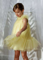 ABEL & LULA Tylové šaty 5039 Tulle dress yellow | Welcomebaby.sk