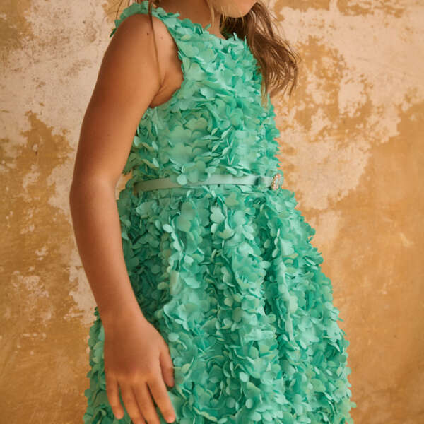 ABEL & LULA Šaty s 3D kvetmi 5038 | Welcomebaby.sk