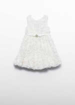 ABEL & LULA Šaty s 3D kvetmi biele 5050 | Welcomebaby.sk