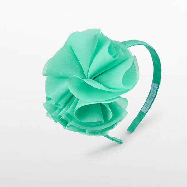 ABEL & LULA Čelenka s kvetom aqua 5472 | Welcomebaby.sk