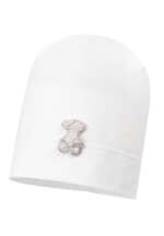 JAMIKS Tenká čiapka KARINA biela JWI101 | Welcomebaby.sk