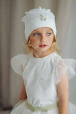 JAMIKS Tenká čiapka KARINA biela JWI101 | Welcomebaby.sk