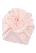 JAMIKS Rebrovaná čiapka s kvetmi NINA ružová JWI108 | Welcomebaby.sk