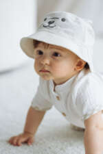 JAMIKS Klobúčik s uškami VILLY béžový JLI044 | Welcomebaby.sk